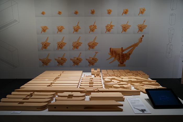 엔카쿠지 사리덴 조물 원치수 모형(Engakuji-Temple Shariden Interlocking Bracket Complex Full Scale Model)